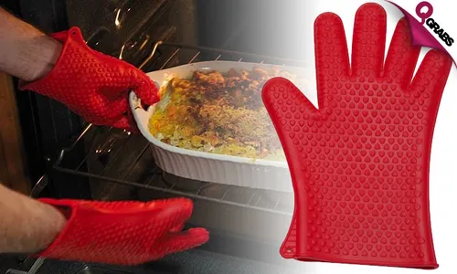 Hot Hands Non-Slip Silicone Cooking Gloves!